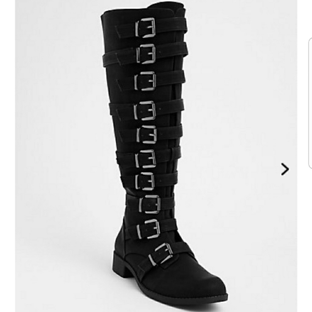 Torrid Multi-Buckle Knee-High Boot Wide Calf